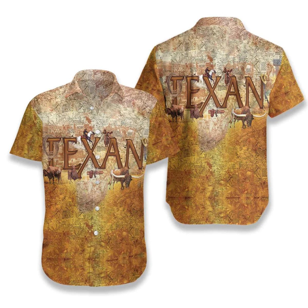 Proud Texas Hawaiian Shirt, Map Pattern Texas Home Hawaiian Shirt, Patriotic Texas Aloha Shirt - Perfect Gift For Husband, Wife, Friend, Family