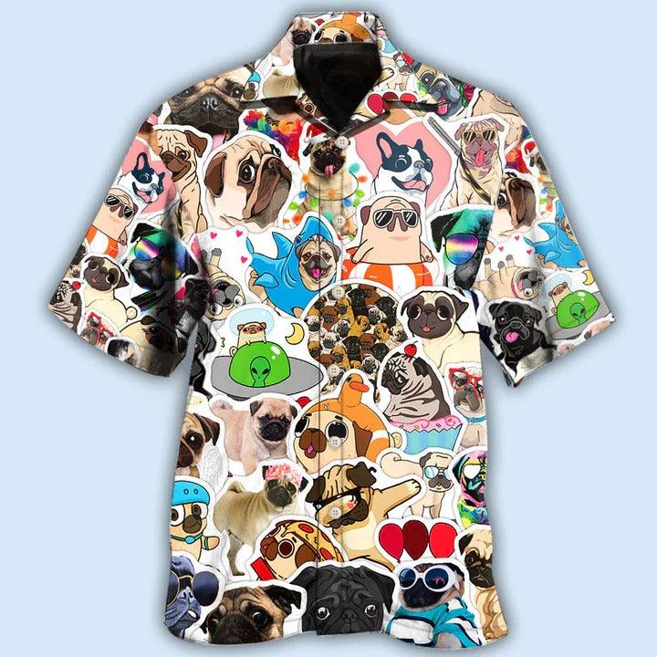 Pug Aloha Hawaii Shirt - So Funny Pug Style Hawaiian Shirt For Summer - Perfect Gift For Dog Lovers, Friend, Family - Image 2