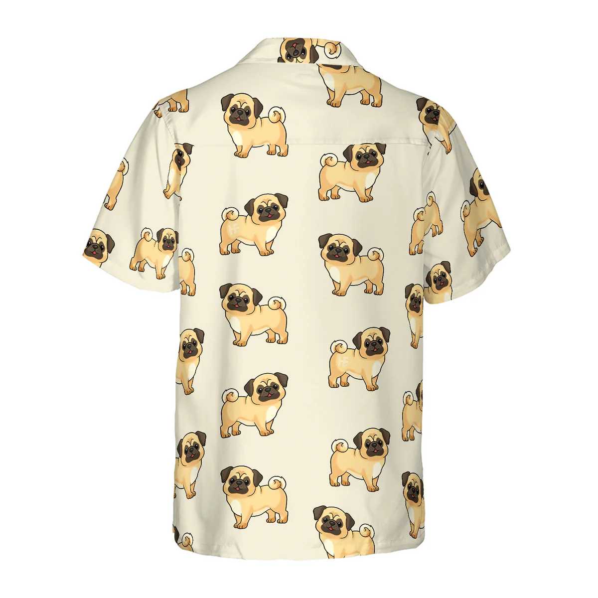 Pug Hawaiian Shirt, Cute Pug Aloha Shirt For Men - Perfect Gift For Pug Lover, Husband, Boyfriend, Friend, Family - Image 3