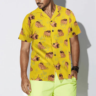 Pugs Hawaiian Shirt, Pugs Life Aloha Shirt For Men - Perfect Gift For Pug Lovers, Husband, Boyfriend, Friend, Family - Image 5