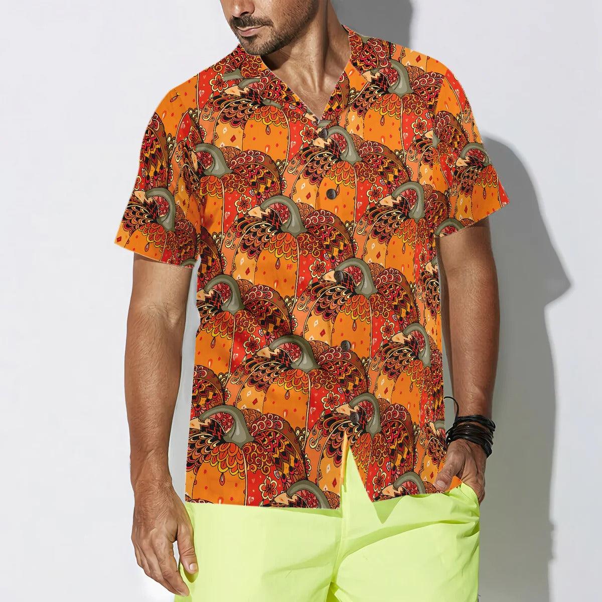 Pumpkin Hawaiian Shirt, Thanksgiving Festive Pumkin Hawaiian Shirt - Perfect Gift For Lover, Friend, Family