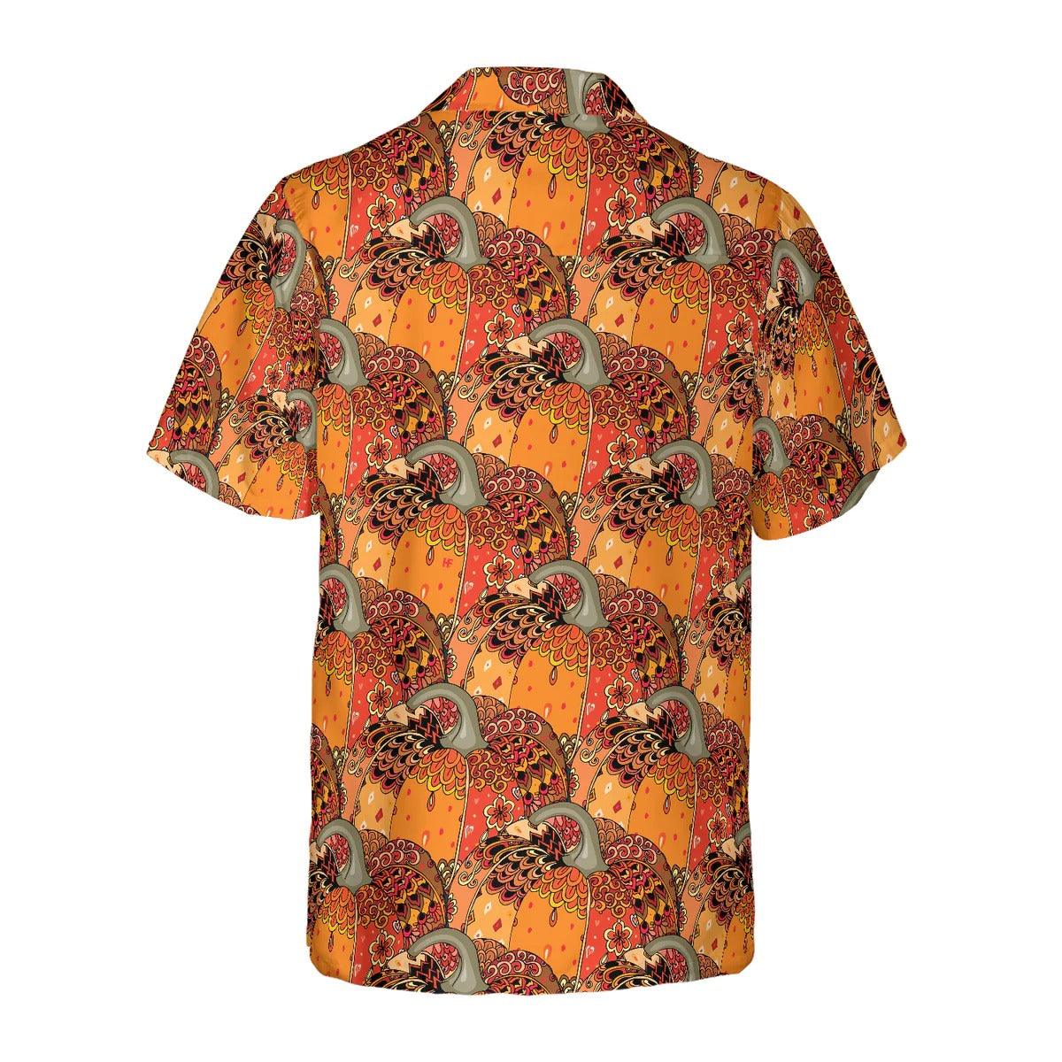 Pumpkin Hawaiian Shirt, Thanksgiving Festive Pumkin Hawaiian Shirt - Perfect Gift For Lover, Friend, Family - Image 2