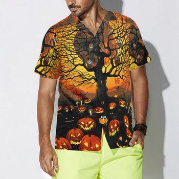Pumpkin Night Hawaiian Shirt - Perfect Gift For Lover, Friend, Family
