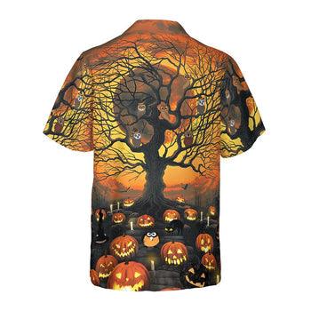 Pumpkin Night Hawaiian Shirt - Perfect Gift For Lover, Friend, Family - Image 2