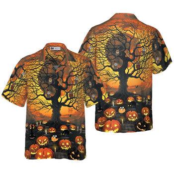 Pumpkin Night Hawaiian Shirt - Perfect Gift For Lover, Friend, Family - Image 3