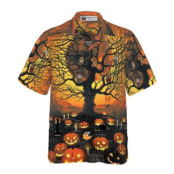 Pumpkin Night Hawaiian Shirt - Perfect Gift For Lover, Friend, Family - Image 4