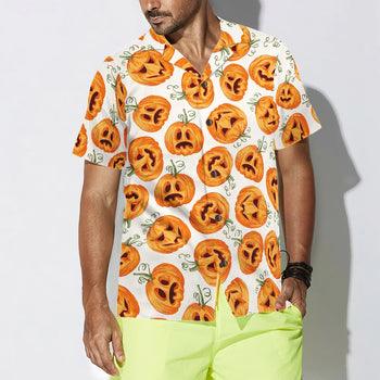 Pumpkin Pattern Halloween Hawaiian Shirt, Halloween Shirt For Men And Women - Perfect Gift For Lover, Friend, Family - Image 2
