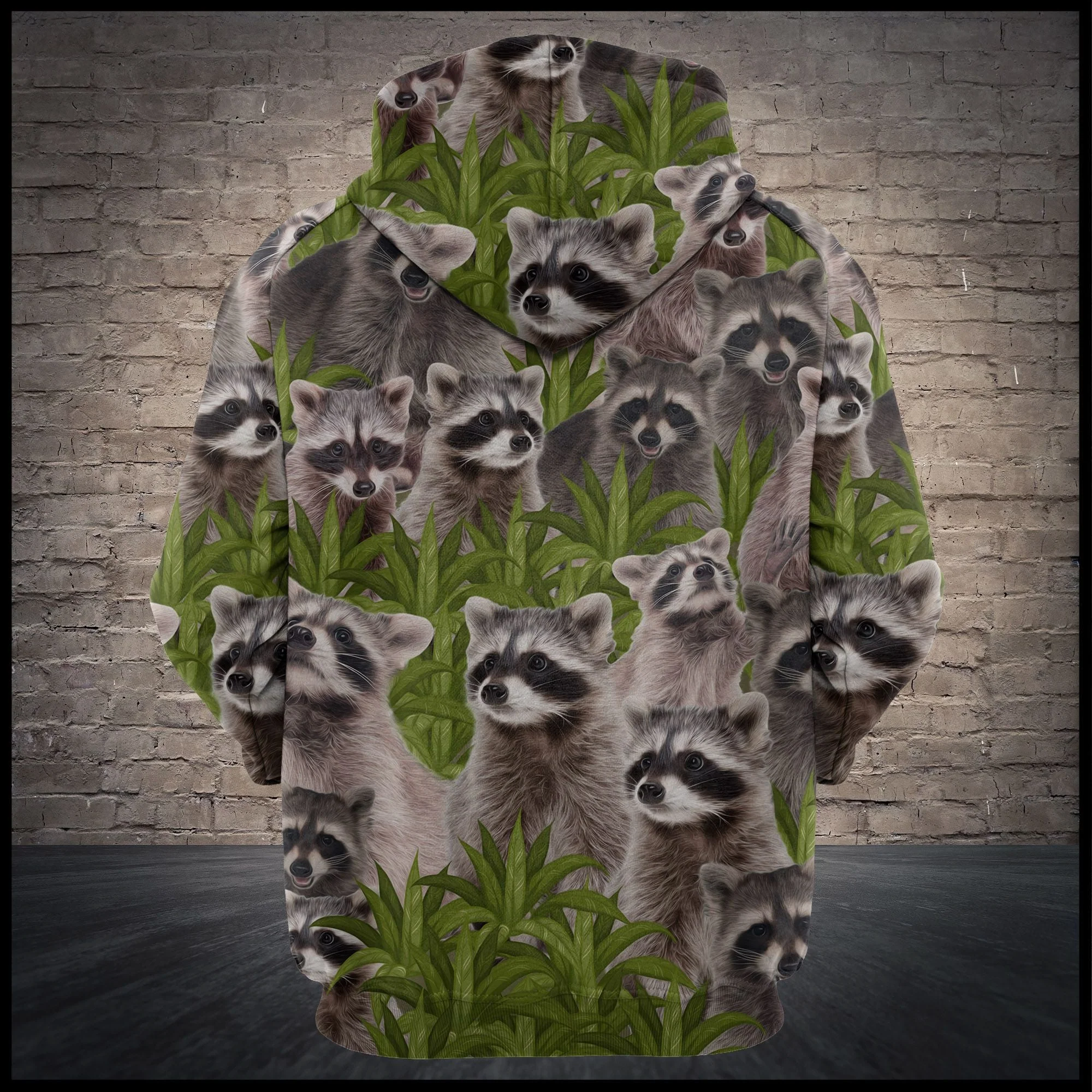 Raccoons And Tree Pullover Premium Hoodie , Perfect Outfit For Men And Women On Christmas New Year Autumn Winter - Image 3