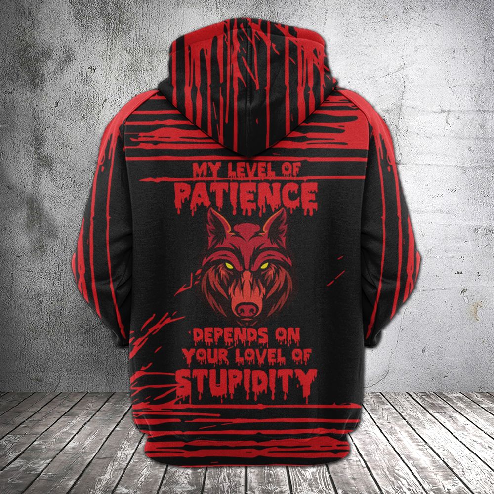 Red Wolf Pullover Premium Hoodie, Perfect Outfit For Men And Women On Christmas New Year Autumn Winter - Image 3