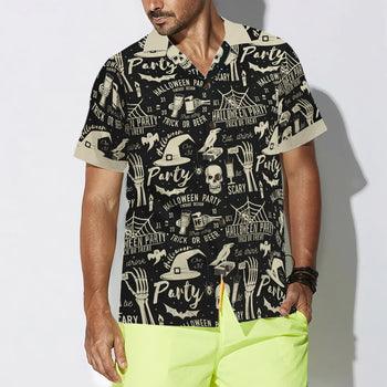 Retro Halloween Beer Party Hawaiian Shirt - Perfect Gift For Lover, Friend, Family - Image 4
