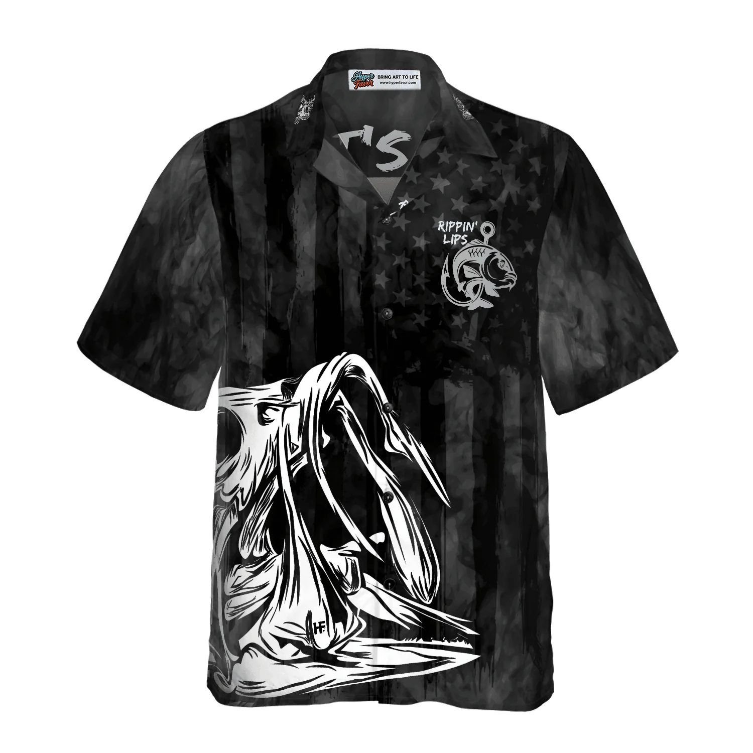 Rippin' Lips Skull Fish Skeleton Fishing Aloha Hawaiian Shirt For Summer, Colorful Shirt For Men Women, Perfect Gift For Friend, Team, Fishing Lovers - Image 2