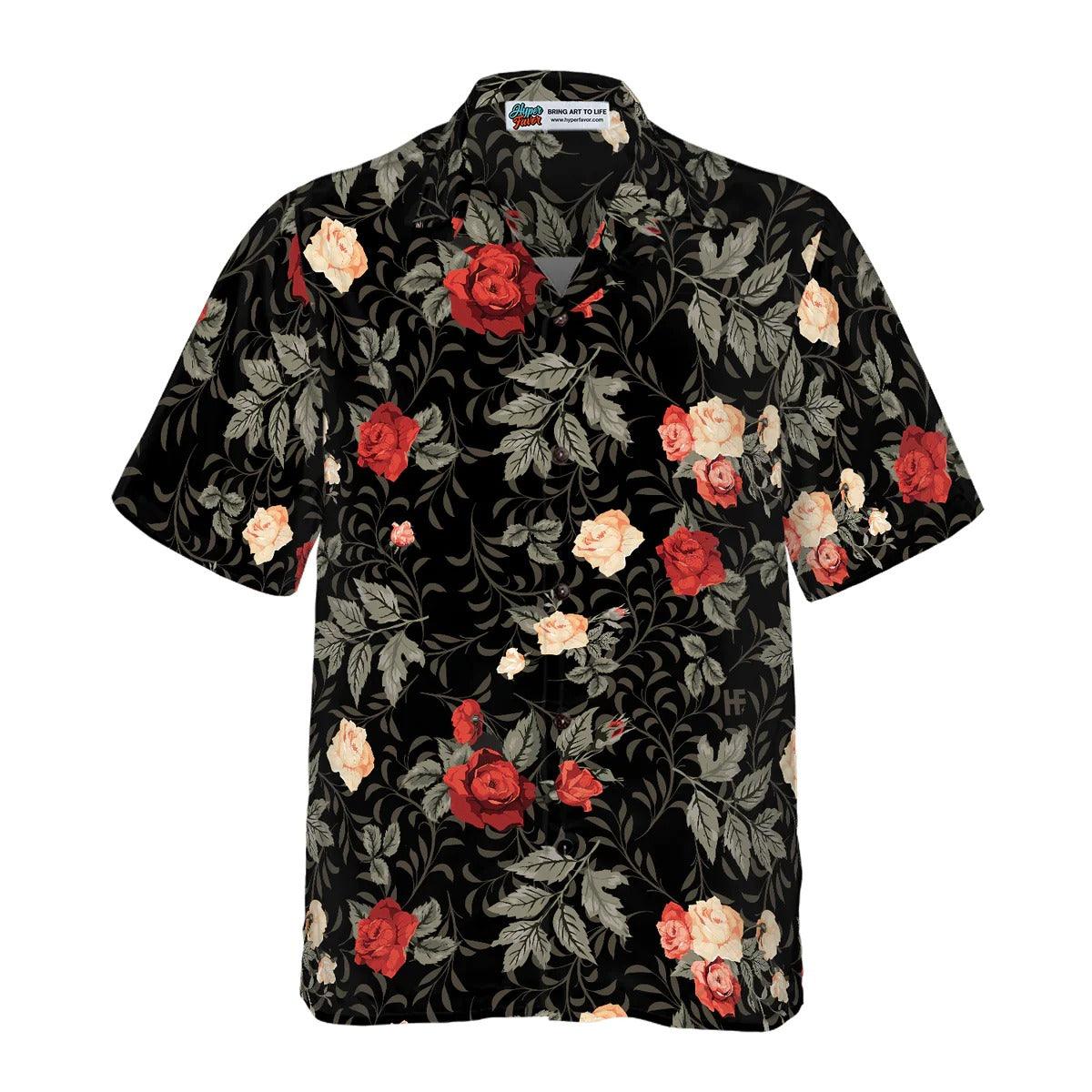 Rose Hawaiian Shirt, Flower Hawaiian Shirt, Flower Summer Aloha Shirt For Men Women, Perfect Gift For Husband, Wife, Friend, Family - Image 2