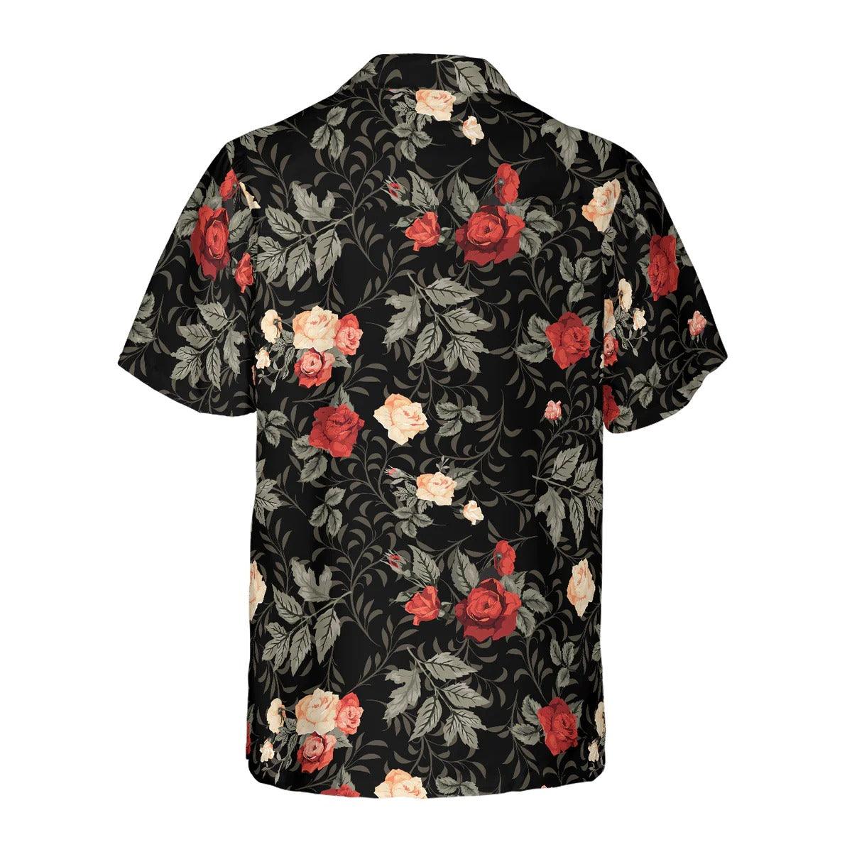 Rose Hawaiian Shirt, Flower Hawaiian Shirt, Flower Summer Aloha Shirt For Men Women, Perfect Gift For Husband, Wife, Friend, Family - Image 3