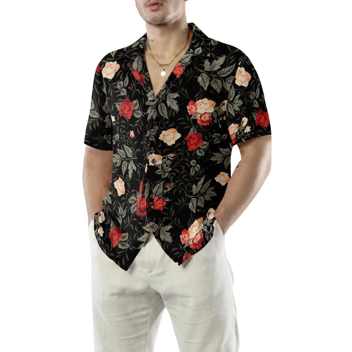 Rose Hawaiian Shirt, Flower Hawaiian Shirt, Flower Summer Aloha Shirt For Men Women, Perfect Gift For Husband, Wife, Friend, Family - Image 5
