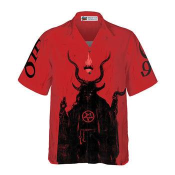 Satanic Demon Goat Hawaiian Shirt - Perfect Gift For Lover, Friend, Family