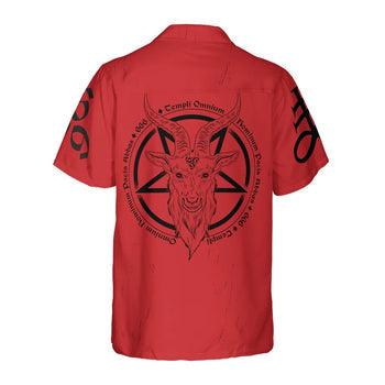 Satanic Demon Goat Hawaiian Shirt - Perfect Gift For Lover, Friend, Family - Image 3
