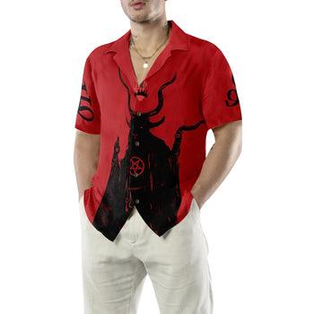 Satanic Demon Goat Hawaiian Shirt - Perfect Gift For Lover, Friend, Family - Image 4