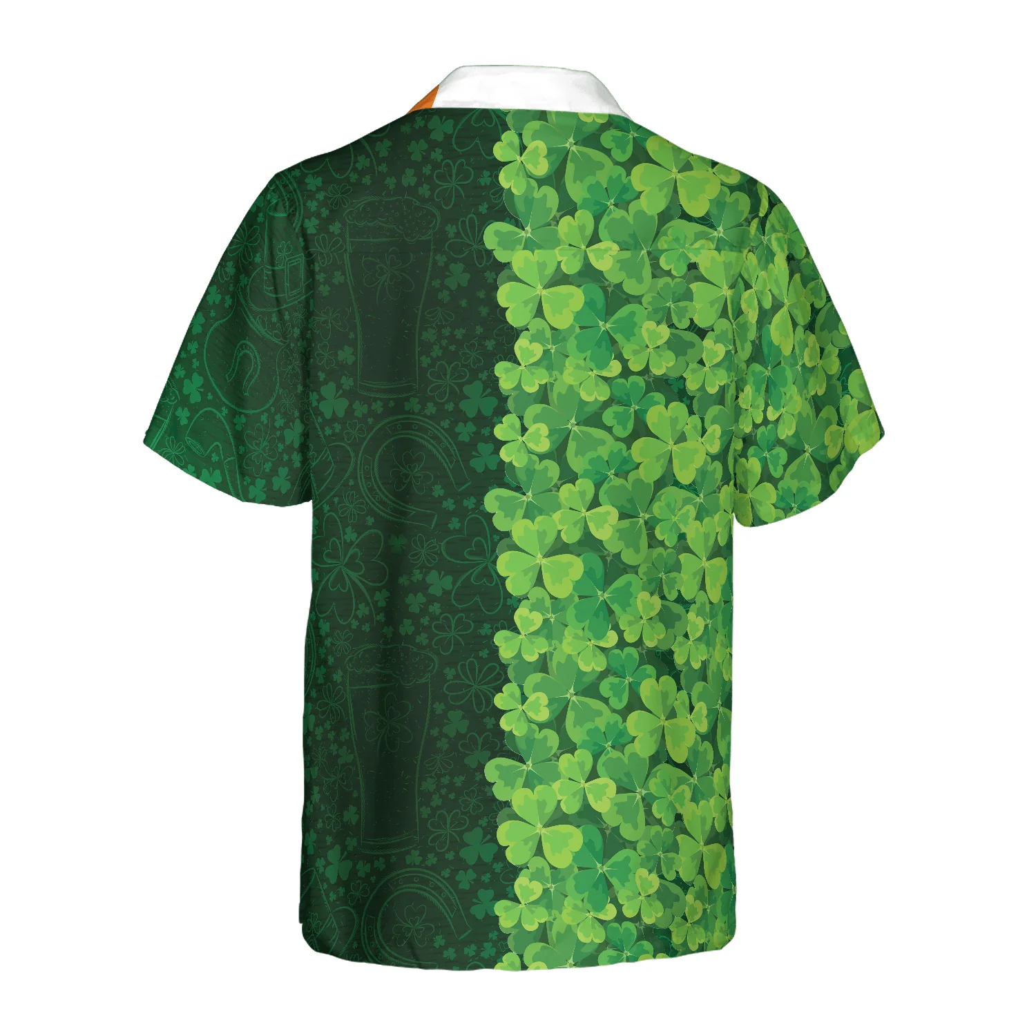 Shamrock Happy Saint Patrick's Day Irish Ireland Custom Name Hawaiian Shirt, Personalized Colorful Summer Aloha Shirts For Men Women - Image 2