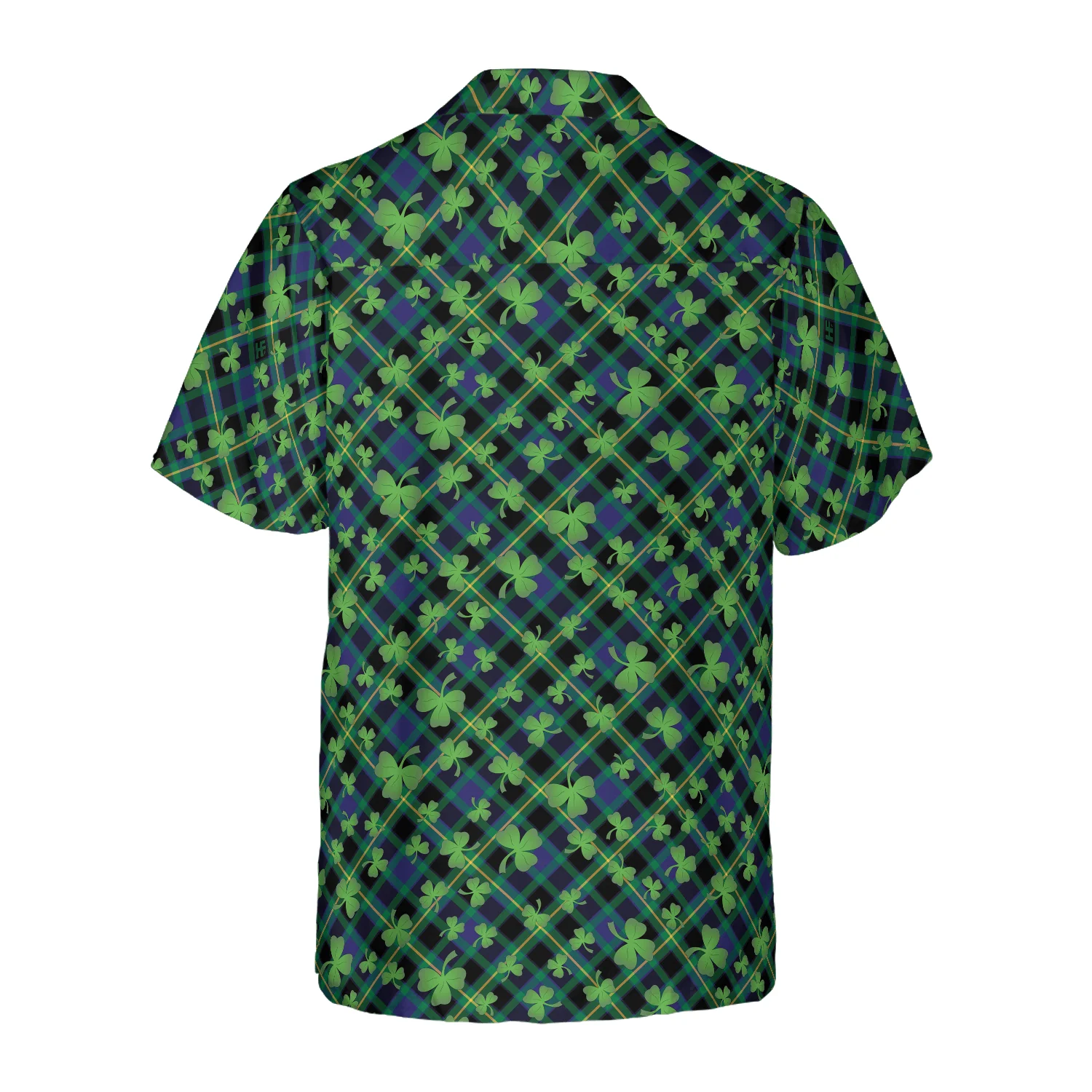 Shamrock Seamless Pattern Hawaiian Shirt, Colorful Summer Aloha Shirts For Men Women, Perfect Gift For Husband, Wife, Friend, Family, Patrick's Day - Image 2