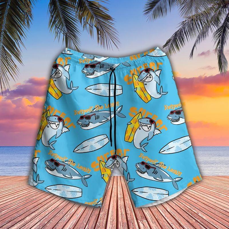 Shark Aloha Hawaiian Shirt - Surfing Hawaiian Shirt, Funny Sharks Surfing Hawaiian Shirt - Perfect Gift For Men & Women, Shark Lover - Image 2