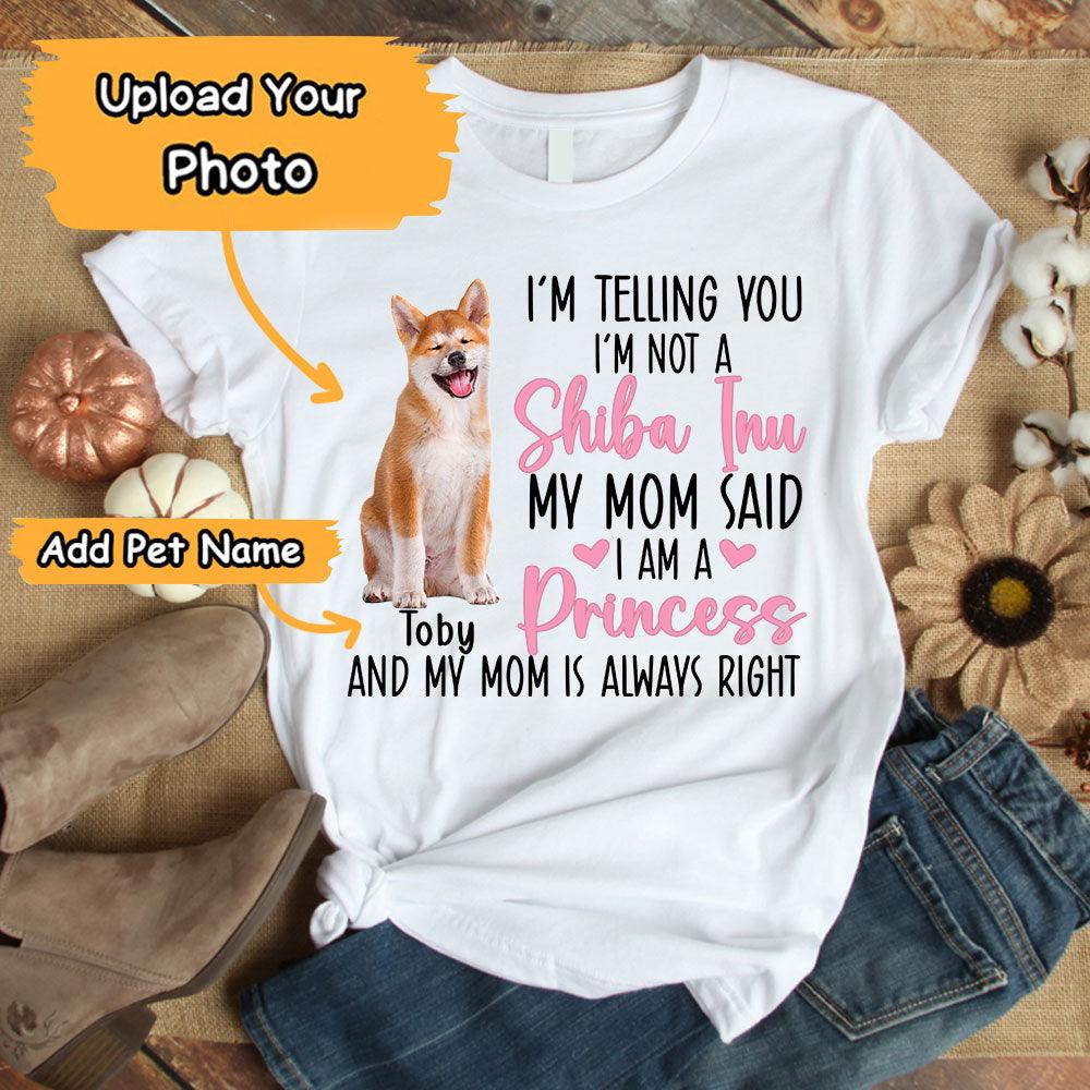 Shiba Inu Unisex T Shirt Custom - Customize Name & Photo I'm Telling You I'm Not A Shiba Inu Personalized Unisex T Shirt - Gift For Dog Lovers, Friend, Family - Image 2