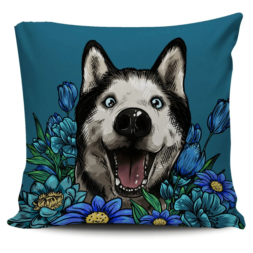 Siberian Husky Throw Pillow, Dog Throw Pillows - Perfect Gift For Mother's Day, Father's Day, Siberian Husky Lover, Dog Mom, Dog Dad