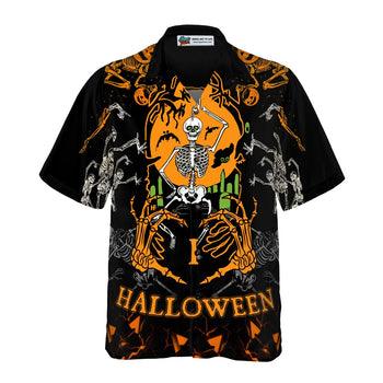 Skeleton Dances In The Darkness Hawaiian Shirt - Perfect Gift For Lover, Friend, Family