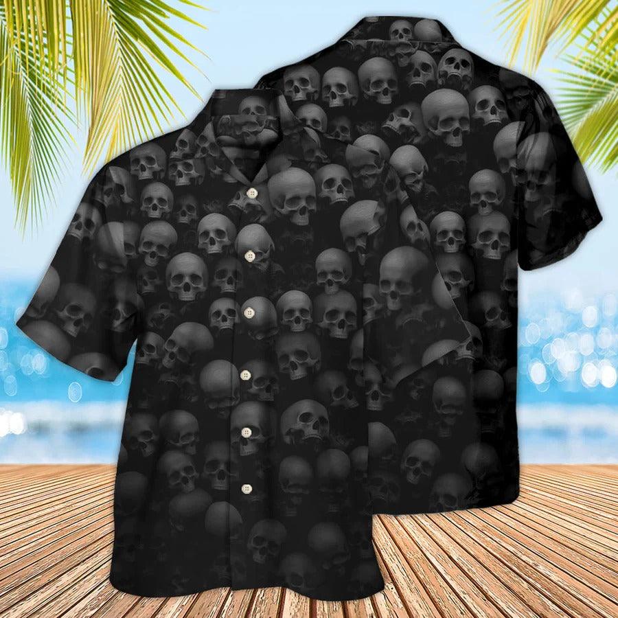 Skull Aloha Hawaiian Shirt For Summer - Skull Let Them Go To Hell Hawaiian Shirt - Perfect Gift For Men, Women, Skull Lover