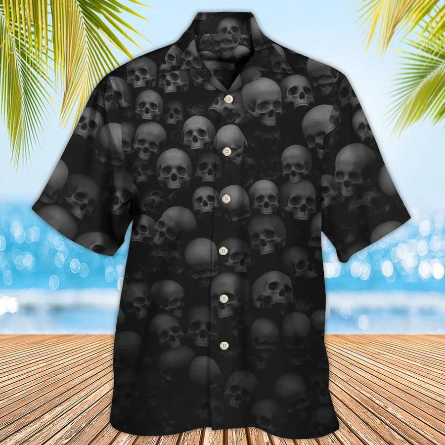 Skull Aloha Hawaiian Shirt For Summer - Skull Let Them Go To Hell Hawaiian Shirt - Perfect Gift For Men, Women, Skull Lover - Image 2