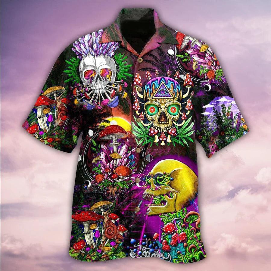 Skull Aloha Hawaiian Shirt For Summer - Skull Life is A Game Skull Hawaiian Shirt - Perfect Gift For Men, Women, Skull Lover