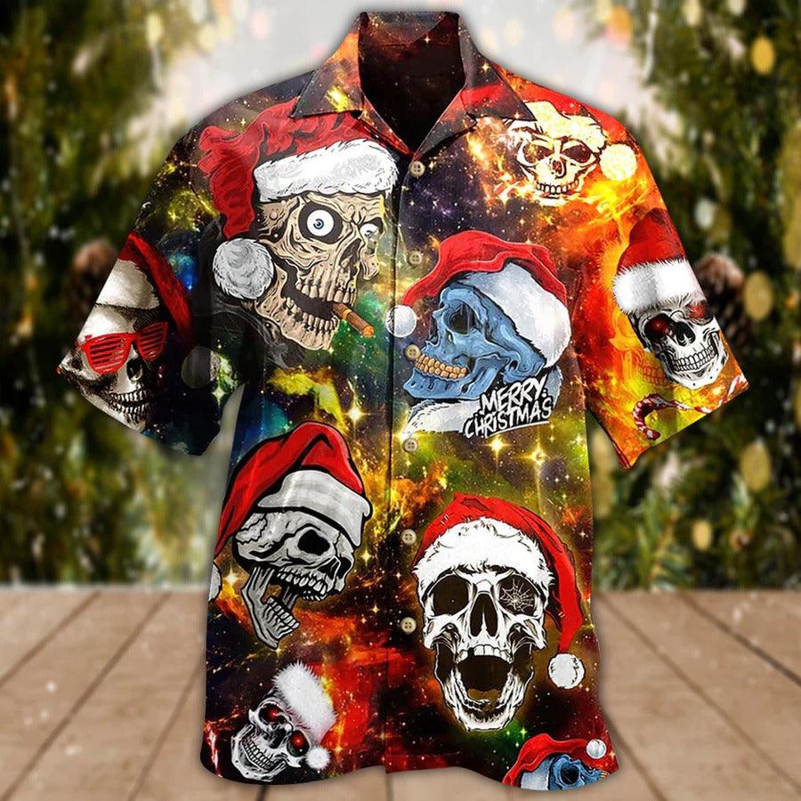 Skull Aloha Hawaiian Shirt For Summer - Skull Love Christmas Hawaiian Shirt - Perfect Gift For Men, Women, Skull Lover