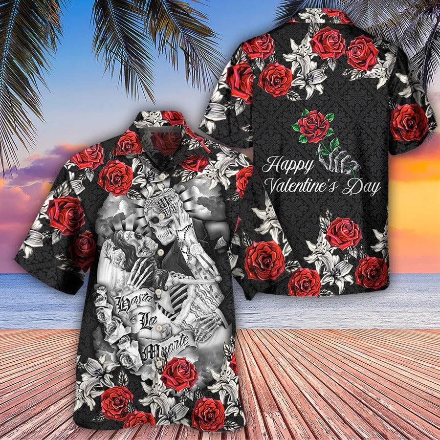 Skull Aloha Hawaiian Shirt For Summer - Skull Women's Day, Valentine Gift's Day Art Hawaiian Shirt - Perfect Gift For Men, Women, Skull Lover