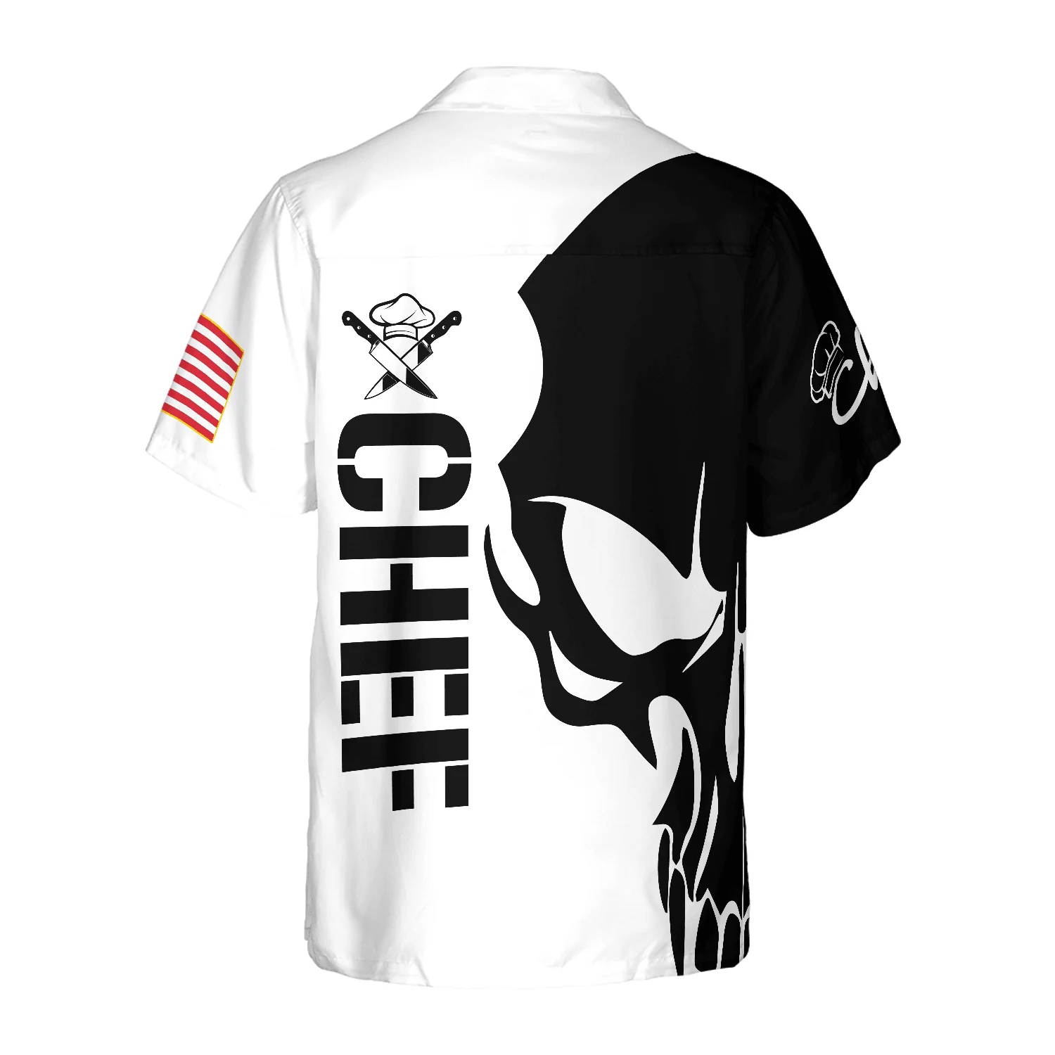 Skull Chef Hawaiian Shirt, Colorful Summer Aloha Shirt For Men Women, Perfect Gift For Friend, Family, Husband, Wife - Image 2