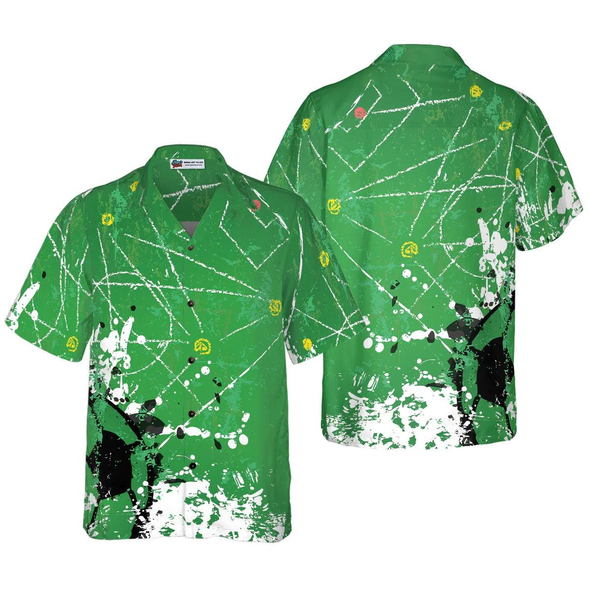 Soccer Hawaiian Shirt, Soccer Green Background Aloha Shirt, Soccer Aloha Hawaiian Shirt For Summer - Perfect Gift For Men, Women, Soccer Lover, Friend
