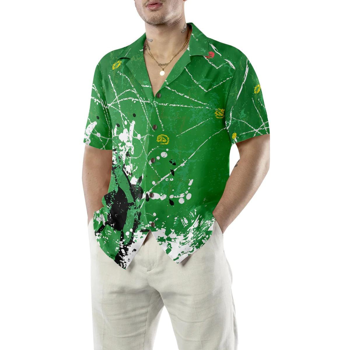 Soccer Hawaiian Shirt, Soccer Green Background Aloha Shirt, Soccer Aloha Hawaiian Shirt For Summer - Perfect Gift For Men, Women, Soccer Lover, Friend - Image 5