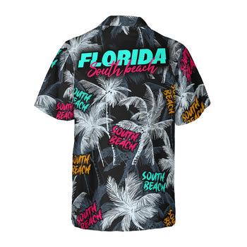 South Beach Coconut Tree Seamless Hawaiian Shirt, Coconut Tree Aloha Shirt - Perfect Gift For Beach Lovers, Friends, Family, Summer Lovers - Image 5