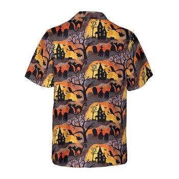 Spooky Night Halloween Hawaiian Shirt, Halloween Shirt For Men And Women - Perfect Gift For Lover, Friend, Family - Image 3