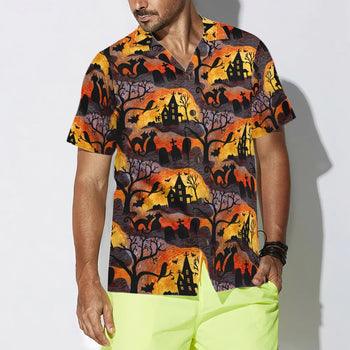 Spooky Night Halloween Hawaiian Shirt, Halloween Shirt For Men And Women - Perfect Gift For Lover, Friend, Family - Image 4