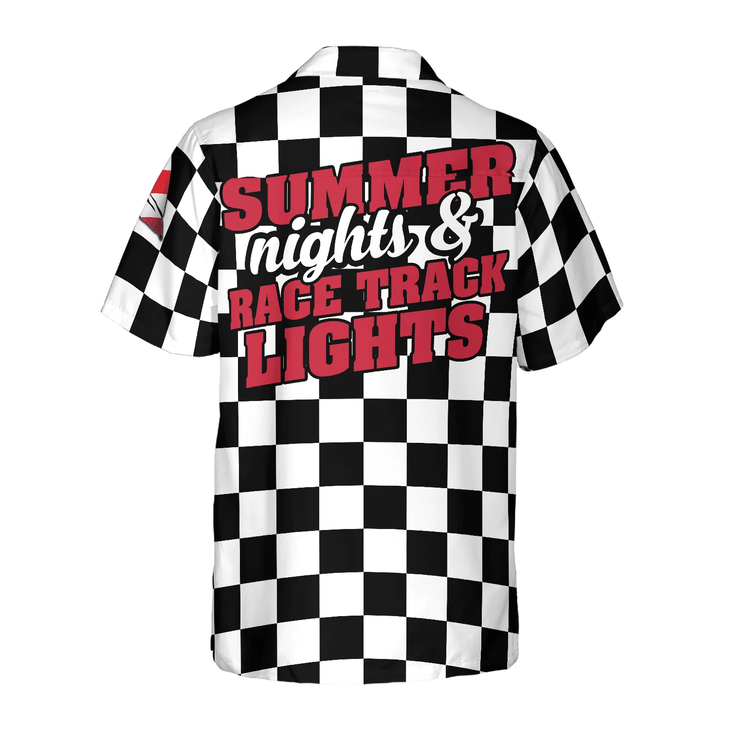 Summer Nights & Race Track Lights Hawaiian Shirt, Racing Flag Colorful Summer Aloha Shirt For Men Women, Perfect Gift For Friend, Racing Lovers - Image 2