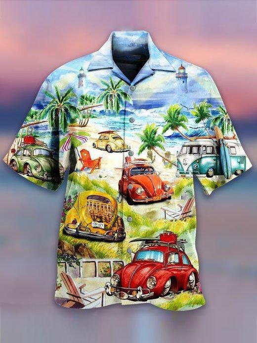 Surf Car Hawaiian Shirt - Perfect Gift For Friend, Family