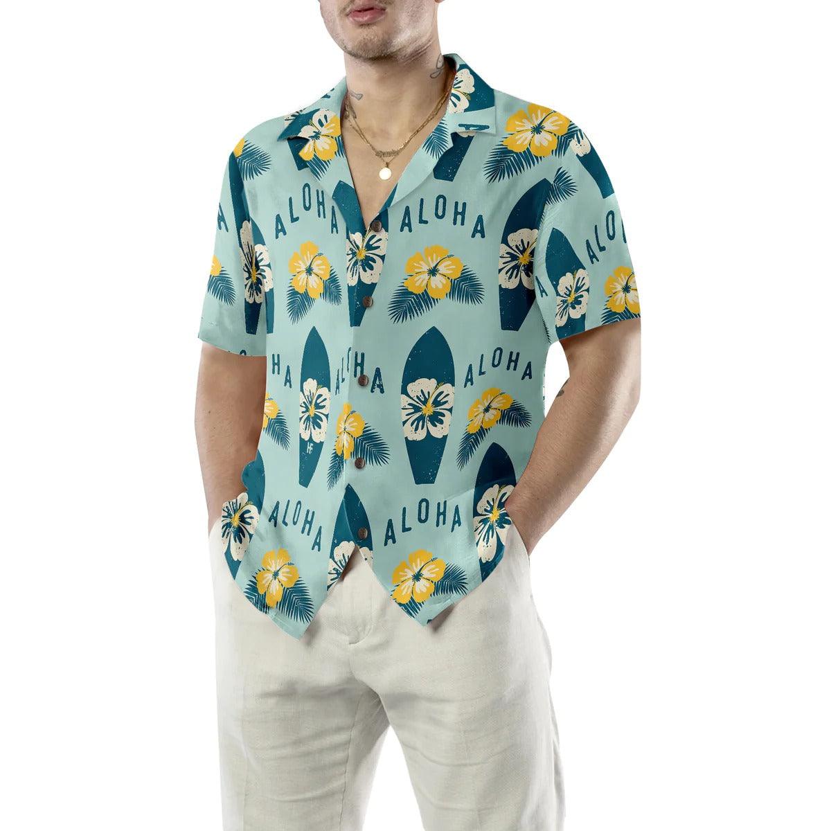 Surfboards Pattern Hawaiian Shirt, Surfboards Flower Hawaiian Shirt, Colorful Summer Aloha Shirt- Perfect Gift For Men, Women, Friend, Family - Image 5