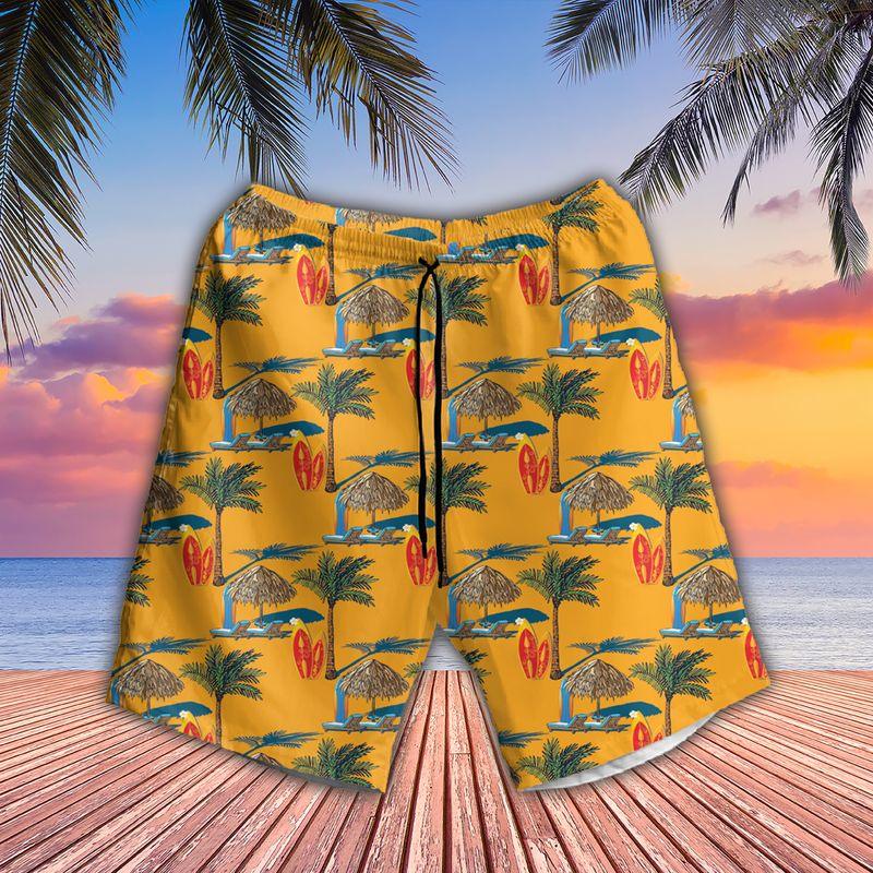 Surfing Aloha Hawaiian Shirts For Summer - Surf Tropical Palm Tent Hawaiian Set Outfits For Men Women - Gift For Surfing Lovers, Friend, Family - Image 3