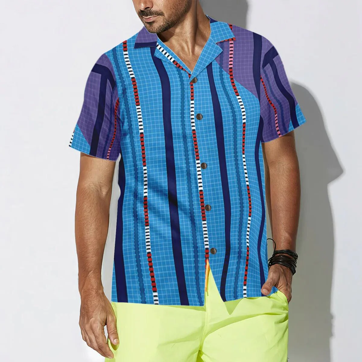 Swimming Aloha Hawaiian Shirt, Swimming Pool Pattern Hawaiian Shirt, Swimming Hawaiian Shirt For Summer - Perfect Gift For Men, Women, Swimming Lover - Image 4