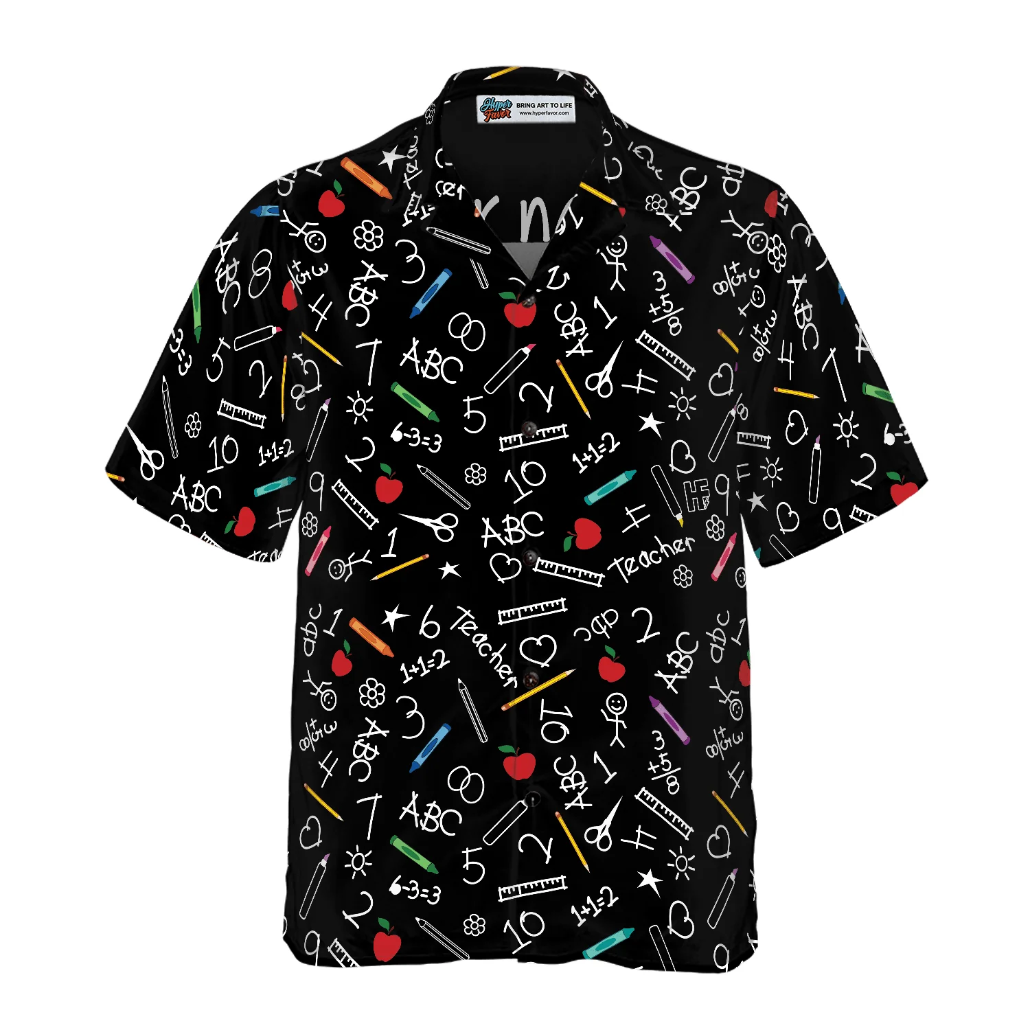 Teacher Custom Name Hawaiian Shirt, Personalized Kindergarten Teacher Aloha Shirt For Men And Women - Perfect Gift For Teacher, Husband, Boyfriend, Friend, Family - Image 4