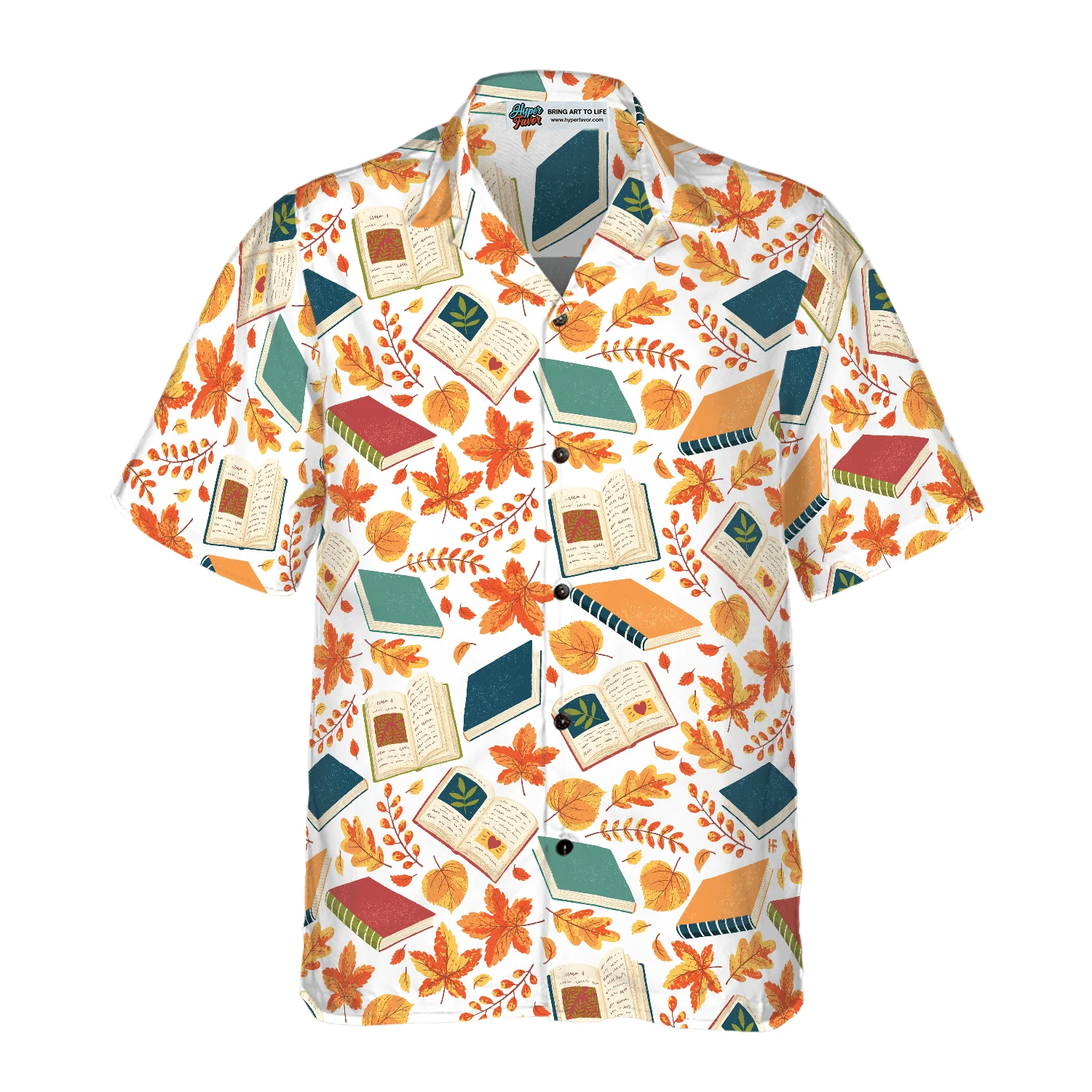 Teacher Hawaiian Shirt, Autumn Is Time To Back To School Aloha Shirt For Men And Women- Perfect Gift For Teacher, Husband, Boyfriend, Friend, Family - Image 3