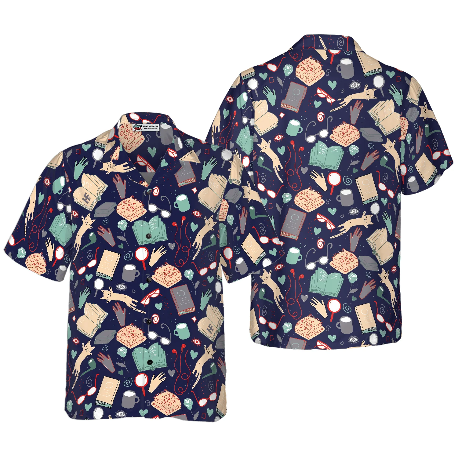 Teacher Hawaiian Shirt, Books For New School Year Teacher Aloha Shirt For Men And Women - Perfect Gift For Teacher, Husband, Boyfriend, Friend, Family