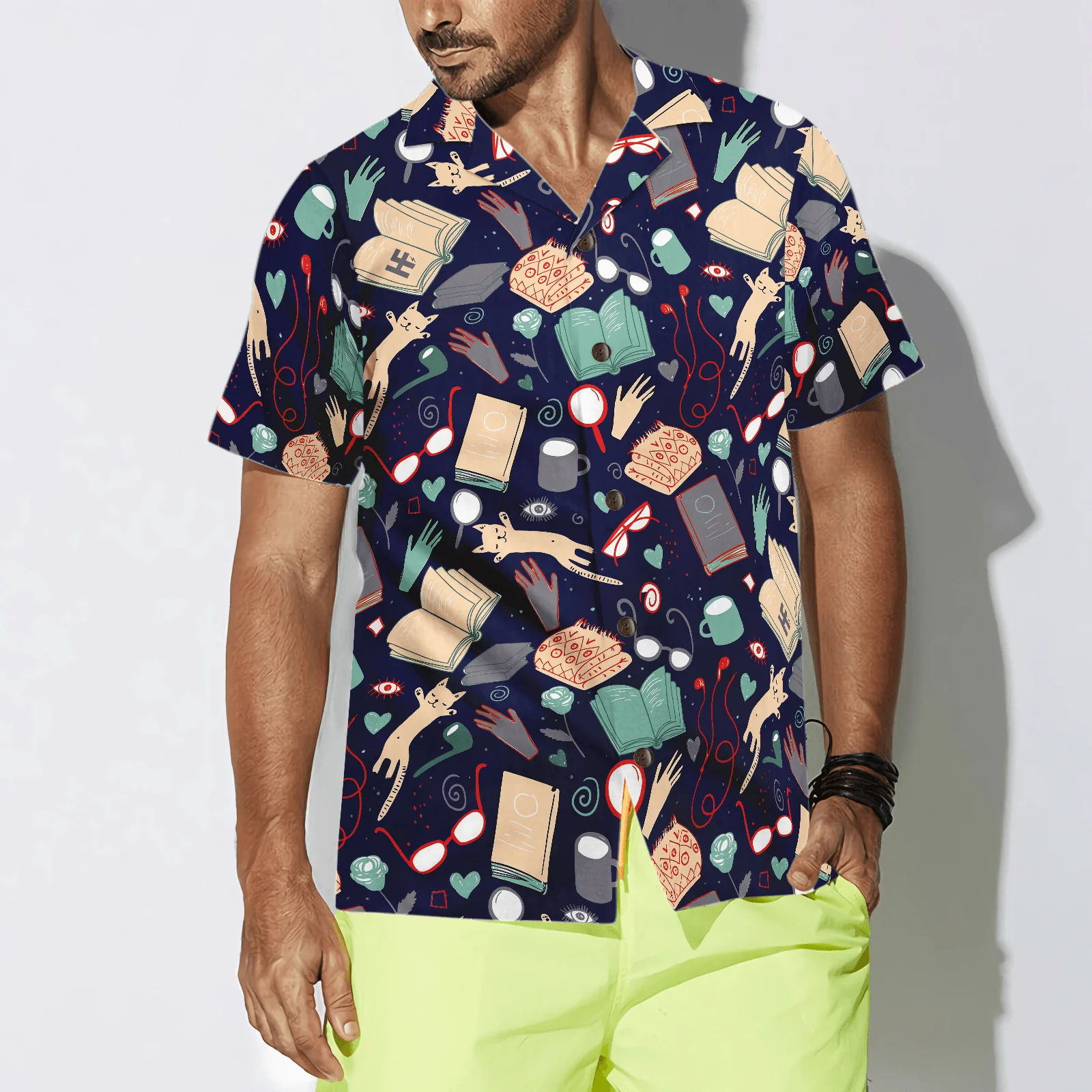 Teacher Hawaiian Shirt, Books For New School Year Teacher Aloha Shirt For Men And Women - Perfect Gift For Teacher, Husband, Boyfriend, Friend, Family - Image 4