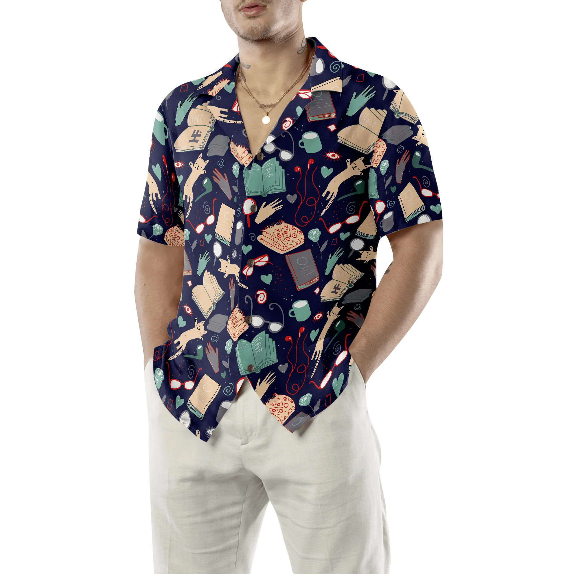 Teacher Hawaiian Shirt, Books For New School Year Teacher Aloha Shirt For Men And Women - Perfect Gift For Teacher, Husband, Boyfriend, Friend, Family - Image 5