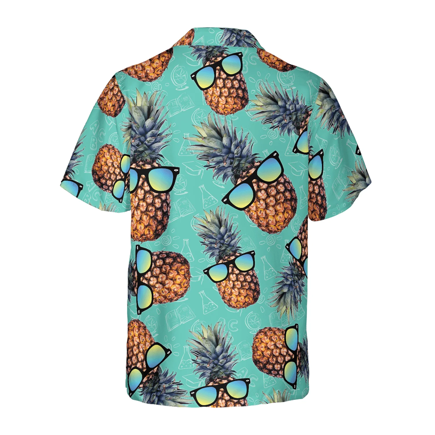 Teacher Hawaiian Shirt, Chill Pineapple Teacher Aloha Shirt For Men And Women - Perfect Gift For Teacher, Husband, Boyfriend, Friend, Family - Image 2
