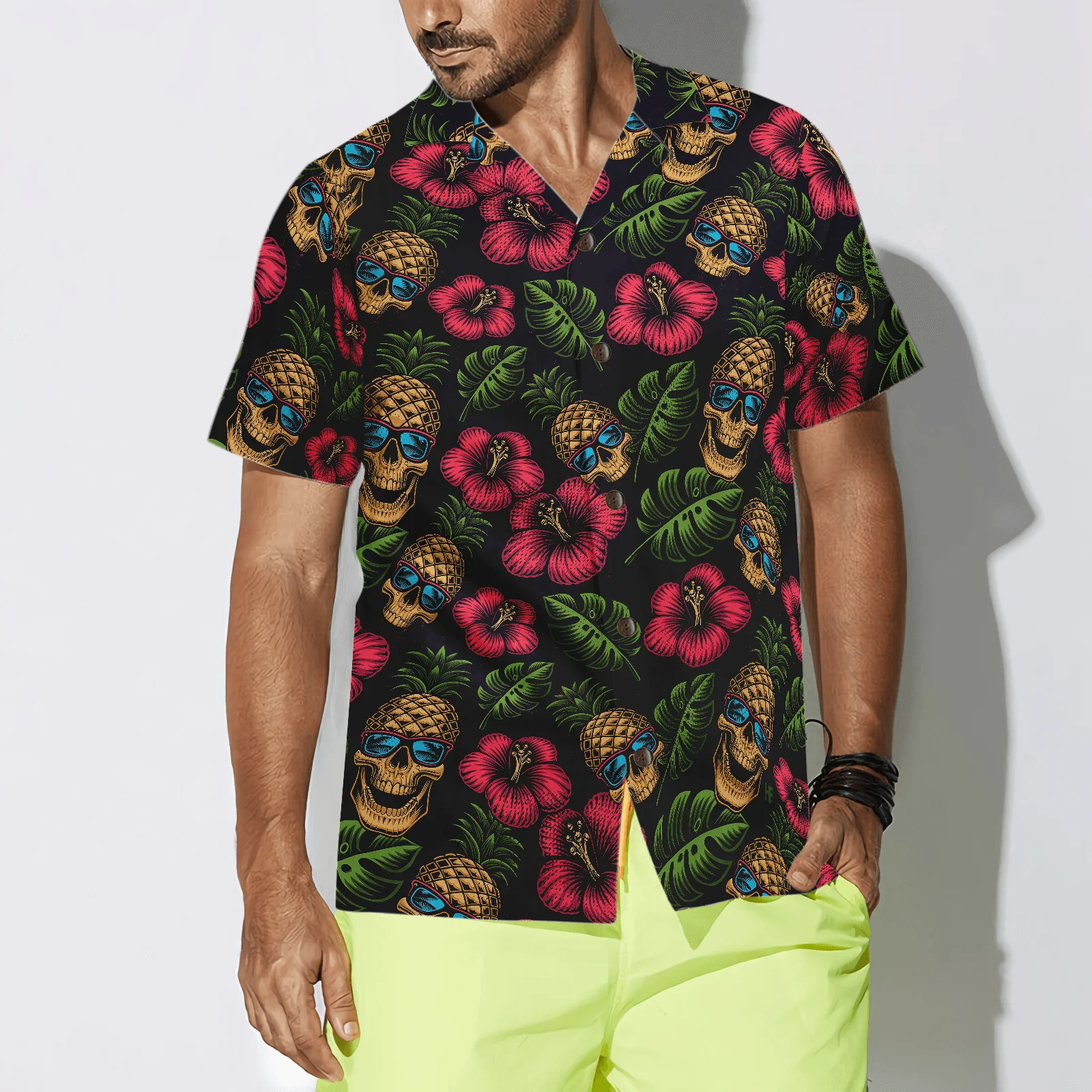 Teacher Hawaiian Shirt, Tropical Floral Teacher Off Duty Aloha Shirt For Men And Women - Perfect Gift For Teacher, Husband, Boyfriend, Friend, Family - Image 4